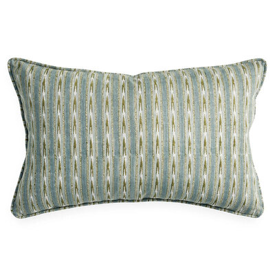 Walter G Mashru Celadon Moss Linen Cushion - 35cm x 55cm