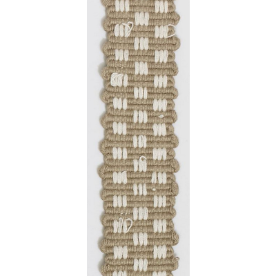 Braid, Checker 35mm - Taupe/White