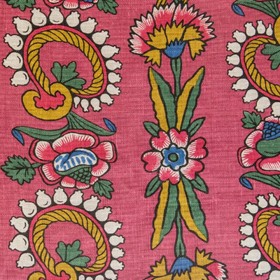 Anna Spiro Kandilli Linen Fabric - Pink Multi