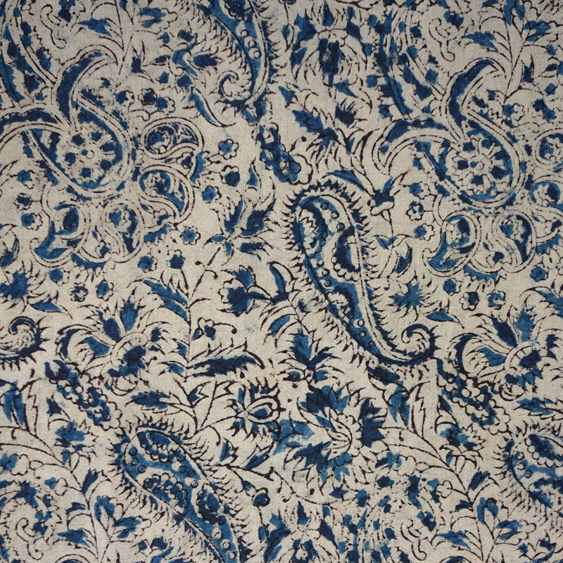 paisley denim fabric