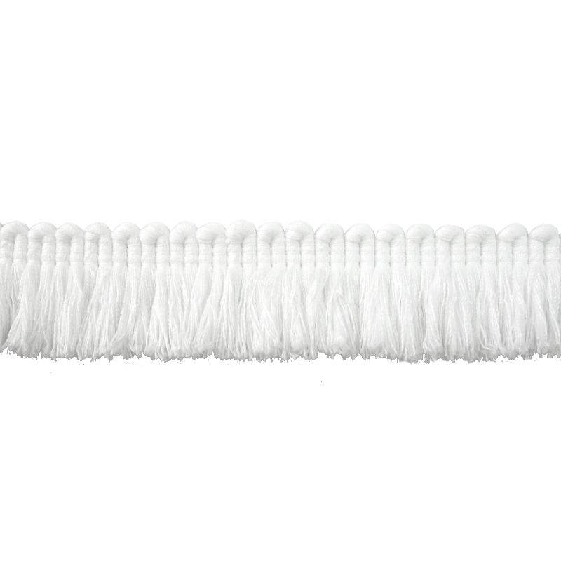 White Small Ruche Fringe Trim  Add To Seam of Throw Cushion or