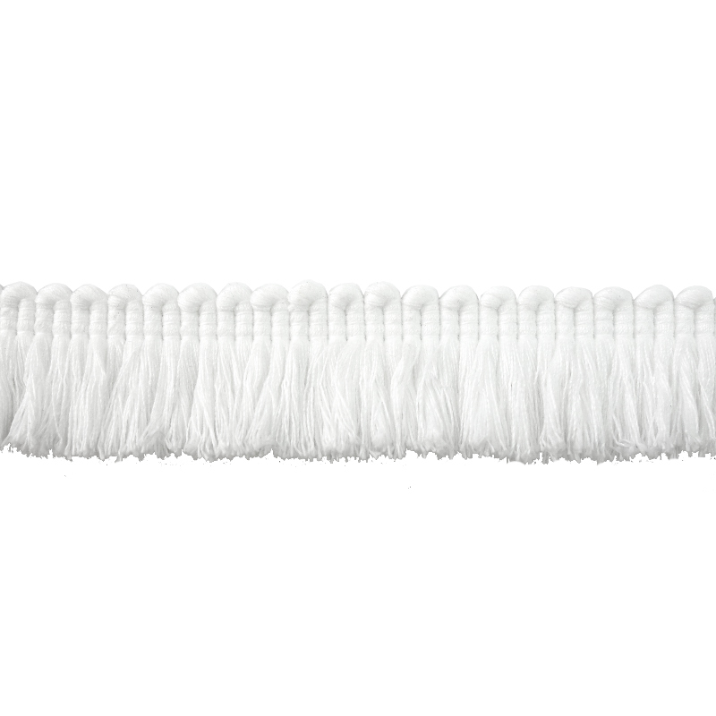 White Small Ruche Fringe Trim, Add To Seam of Throw Cushion or Upholstery  Cushion