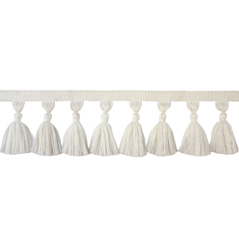 Bone Neutral Tassel Fringe Trim  Sew onto the edge of a Pelmet