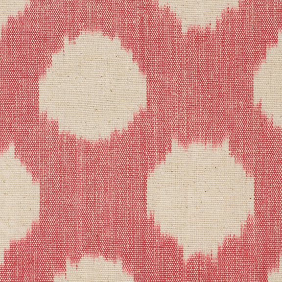 Ikat Spot Fabric Pink No Chintz Textiles and Soft Furnishings