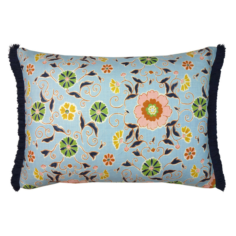 No Chintz x Anna Spiro Leilani Blue Cushion