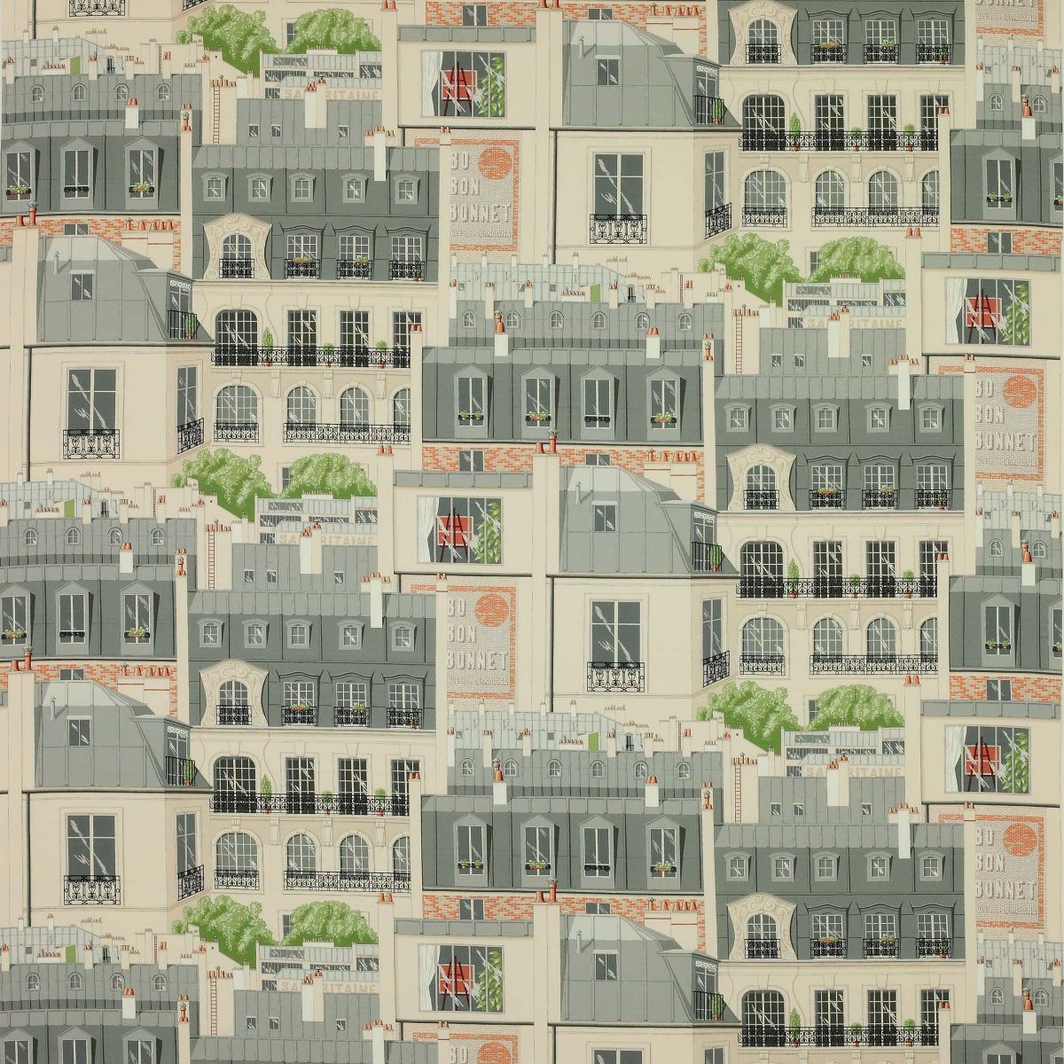 Manuel Canovas Les Toits De Paris Fabric