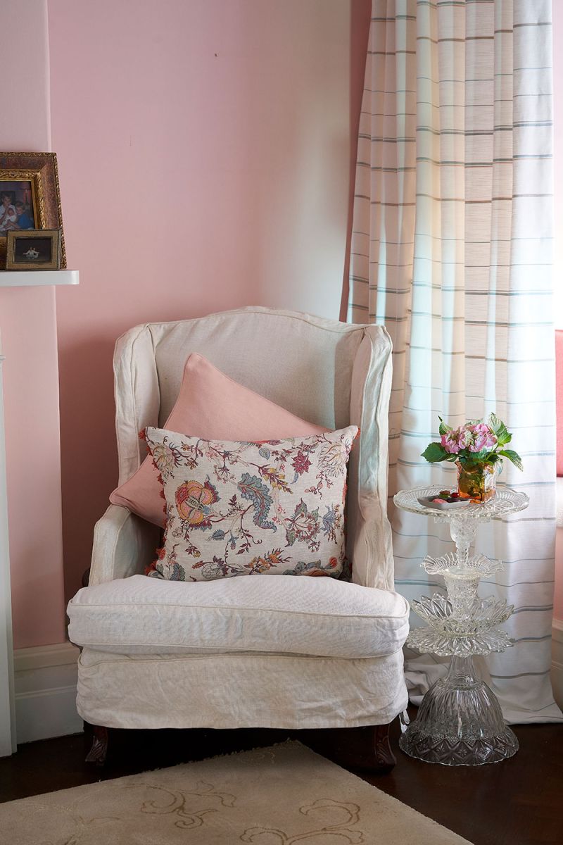 Arm Chair Slip Covers and Upholstery - No Chintz Textiles