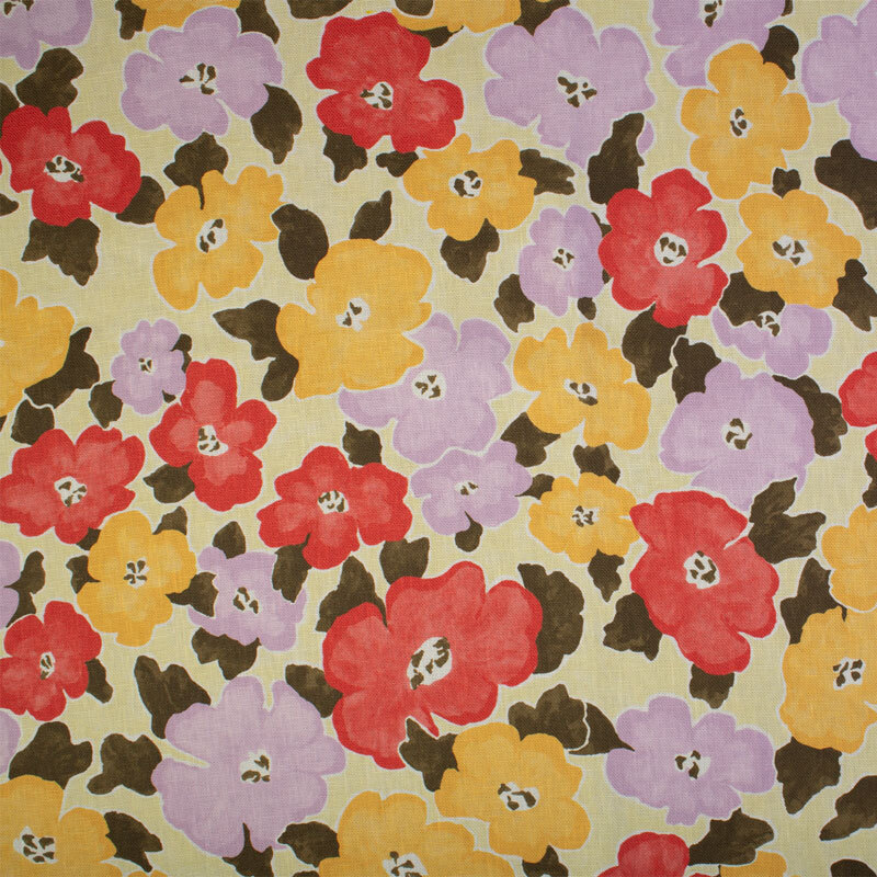 Anna Spiro Hazel Linen Fabric - Autumn