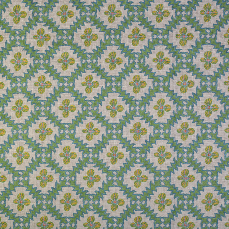Anna Spiro Paloma Linen Fabric - Sea Foam