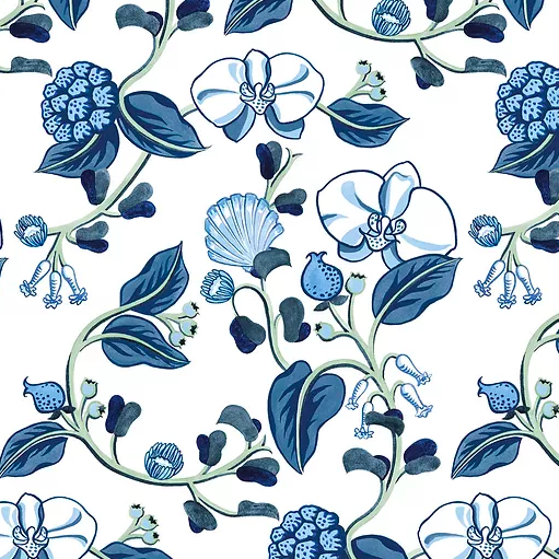 Anna Spiro The Wedding Linen Fabric - Midnight