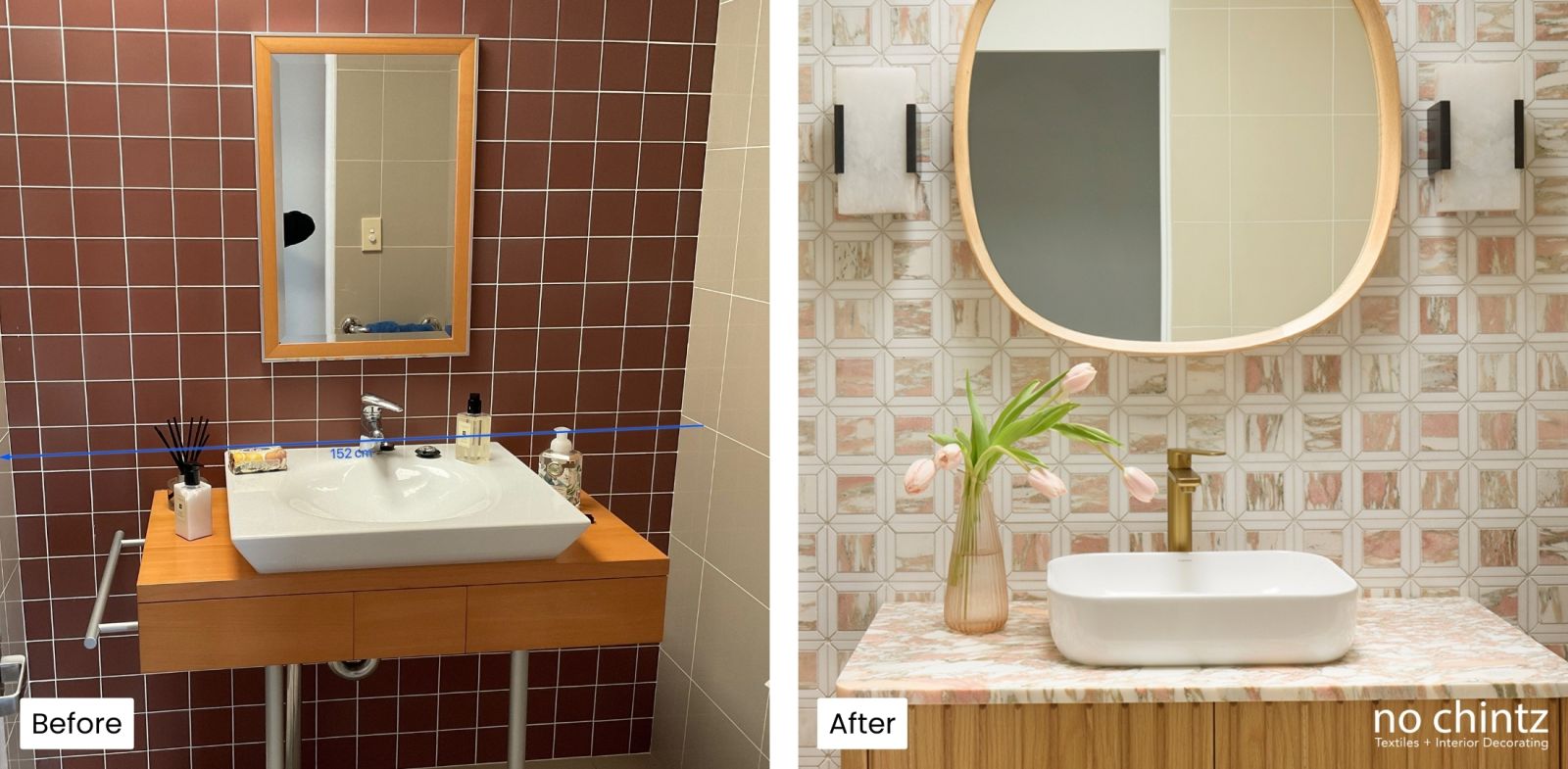 Before and After Interior Decorating Transformation Sydney - No Chintz Australia