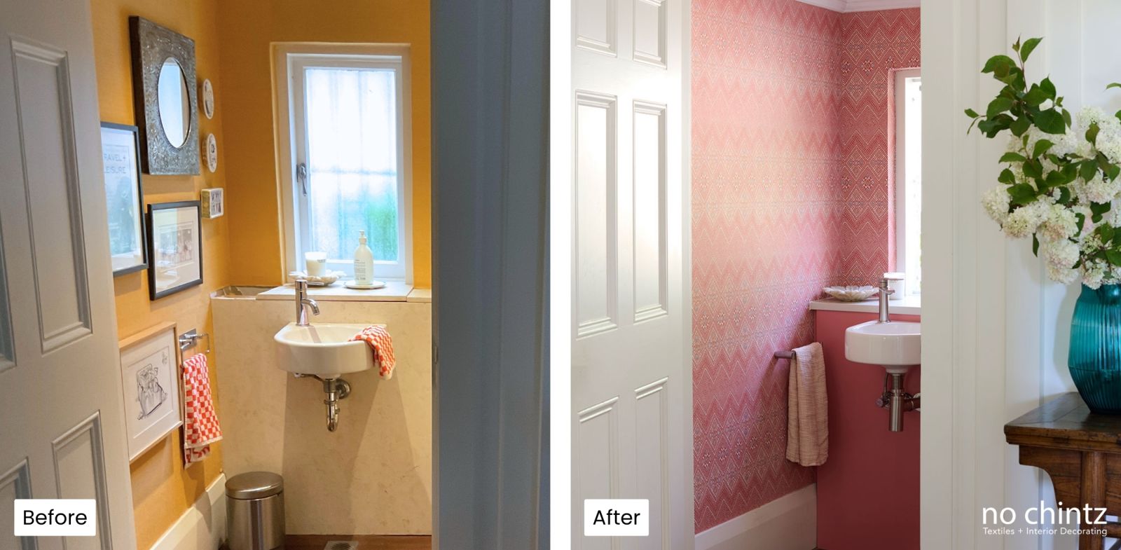 Before and After Interior Decorating Transformation Sydney - No Chintz Australia