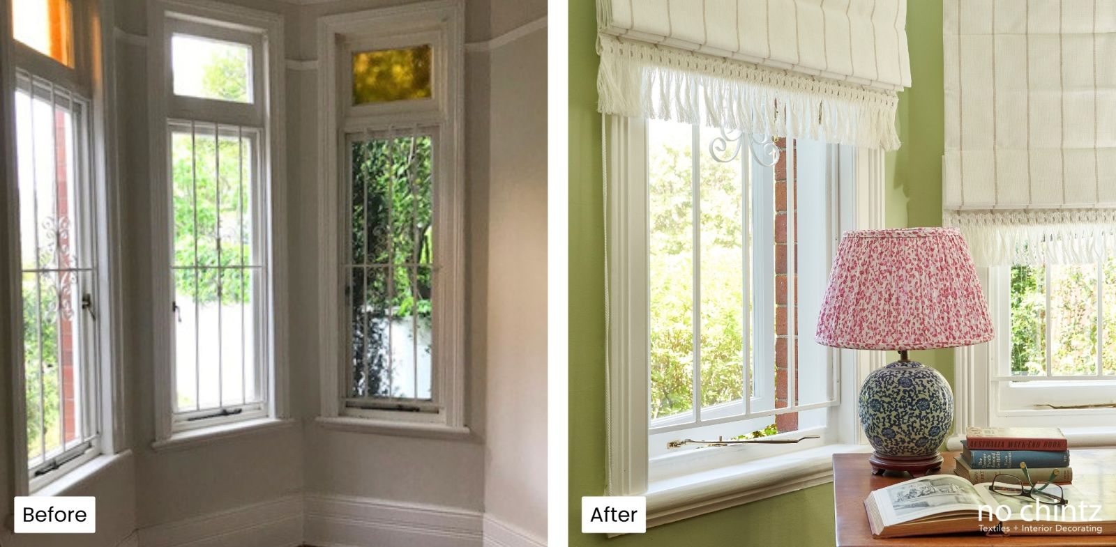 Before and After Interior Decorating Transformation Sydney - No Chintz Australia