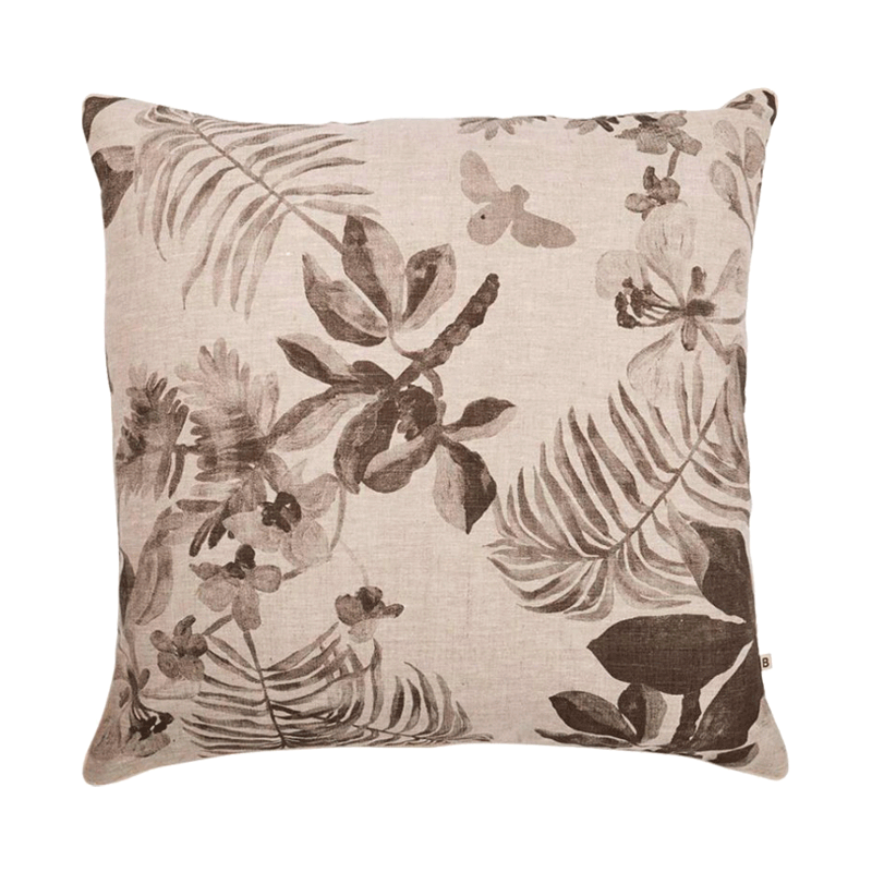 Bonnie and Neil Palms Grey Cushion