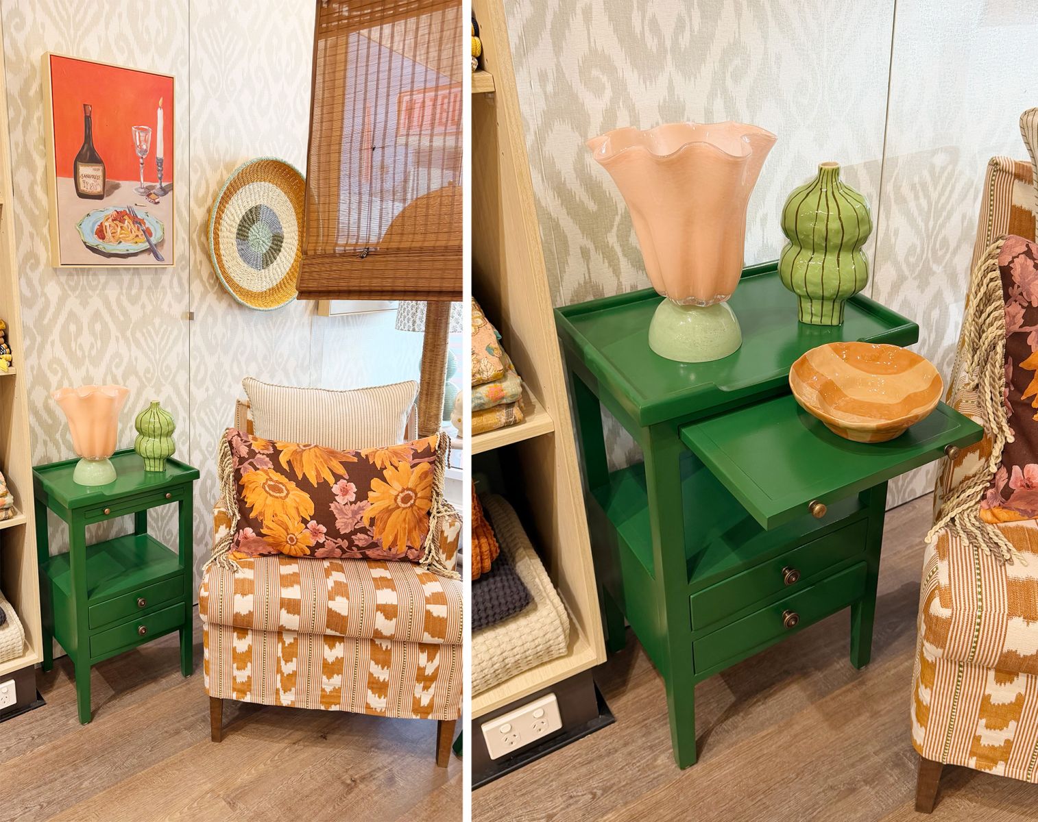 Bramble Eton 2 Drawer Side Table - No Chintz Homewares and Interior Decorating Sydney