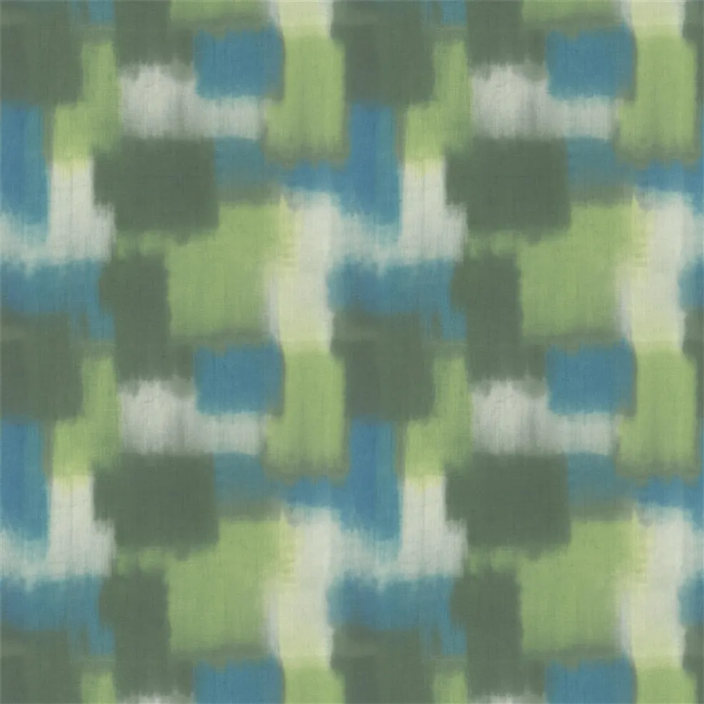 Designers Guild Carrés Ombrés Moss Fabric Designers Guild Carrés Ombrés Moss Fabric