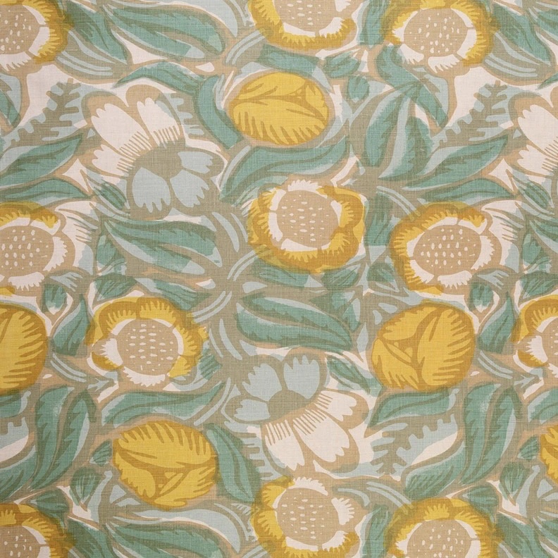 Christopher Farr La Foret Printed Fabric - Lemon