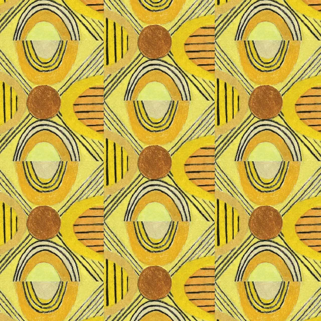 Anna Spiro Dream Seeking Golden Linen Fabric - Daydream