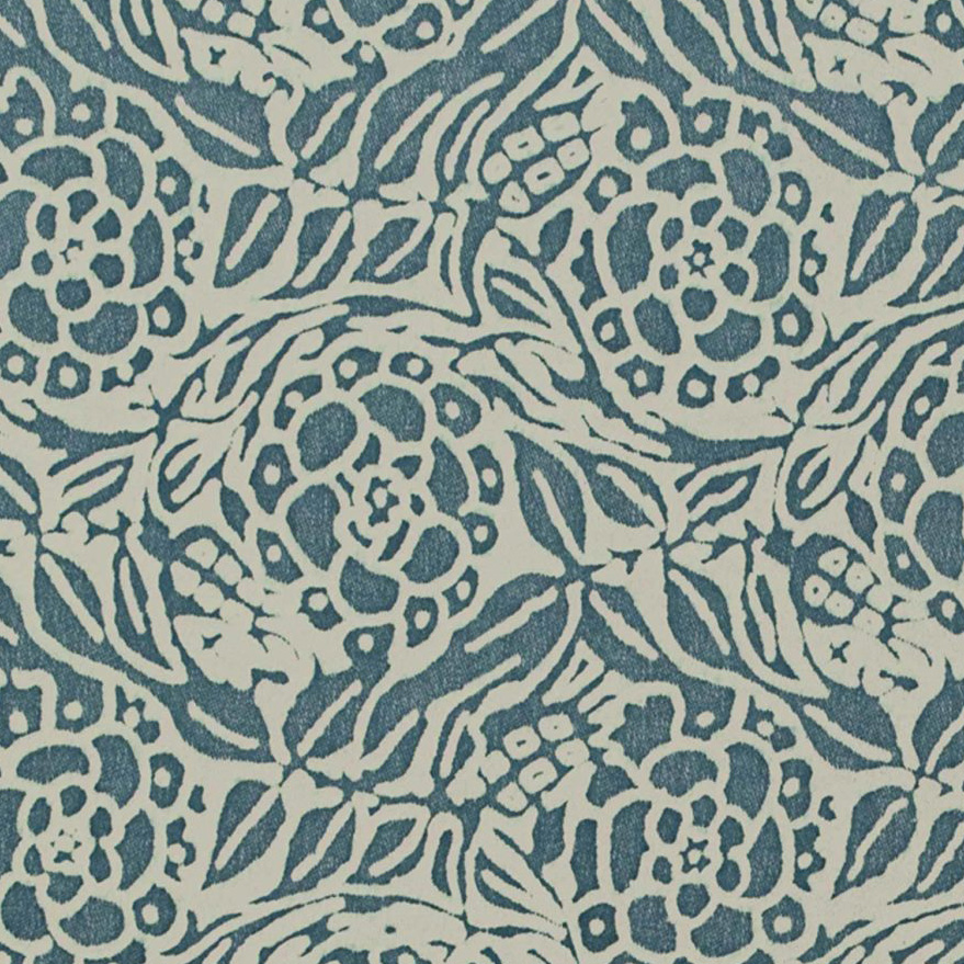 Fortuny FIORI - STORM BLUE & IVORY 