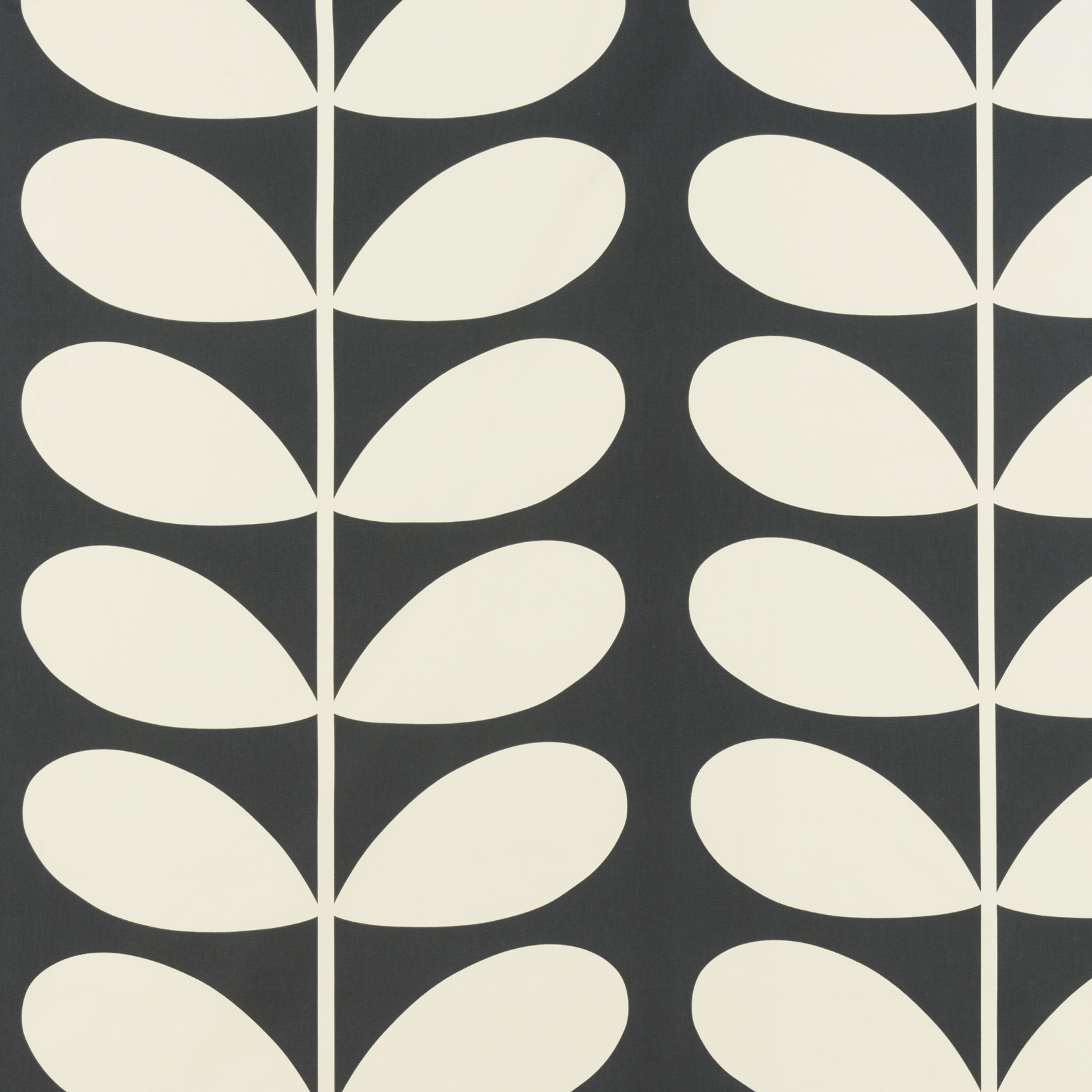 Orla Kiely Giant Stem Cool Grey Fabric