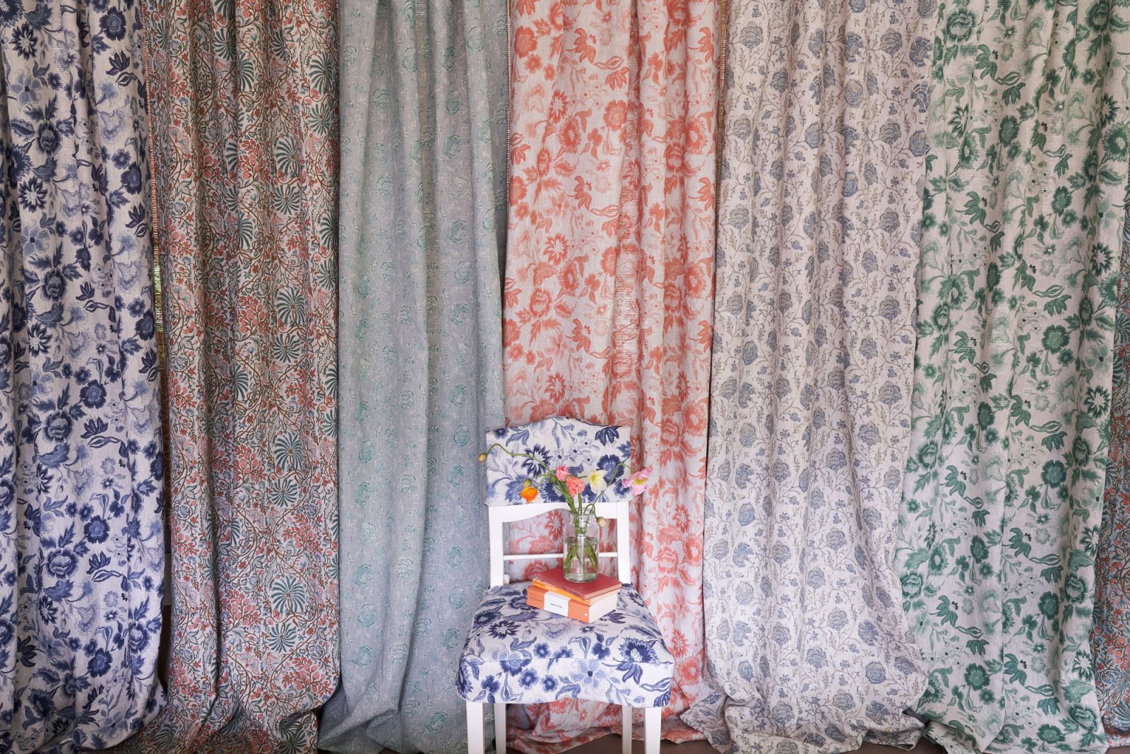 Pattern on Pattern Fabrics - Haveli Garden - No Chintz Australia