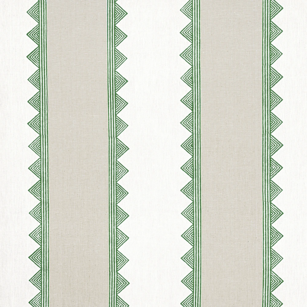 Thibaut Kismet Stripe Green Fabric Thibaut Kismet Stripe Green Fabric