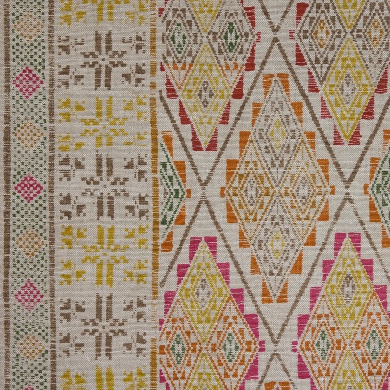 Kit Kemp Hideaway Printed Fabric - Hot Pink Kit Kemp Hideaway Printed Fabric