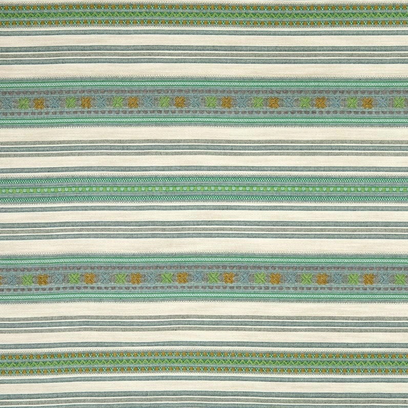 Kit Kemp Romany Weave Double-Width Woven Fabric - Aqua Kit Kemp Romany Weave Double-Width Woven Fabric