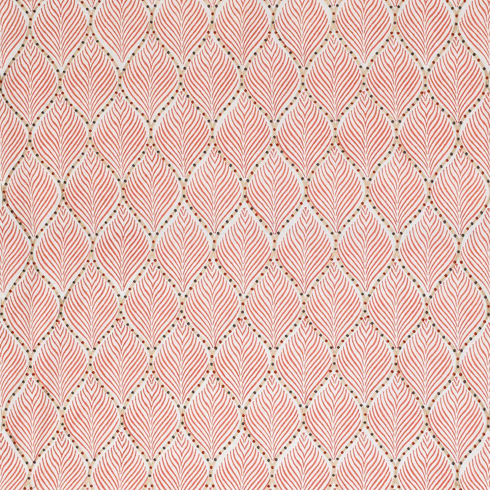 Nina Campbell Les Indiennes Bonnelles Coral Fabric