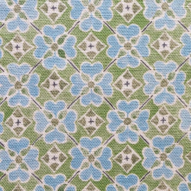 Anna Spiro Flora Oyster Linen Fabric - Meadow