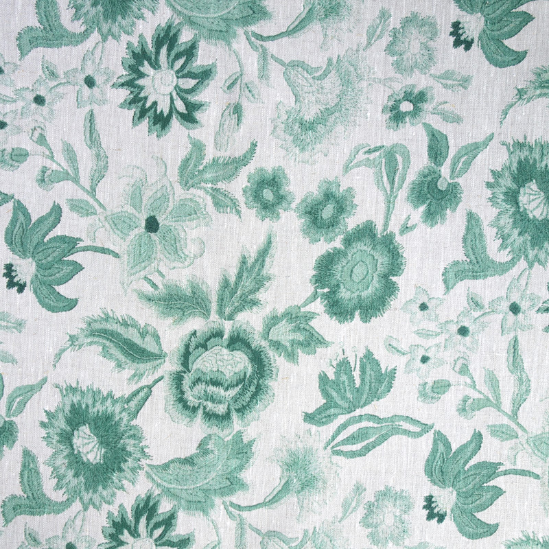 Micky's Crewel Forest - Linen Floral Fabric