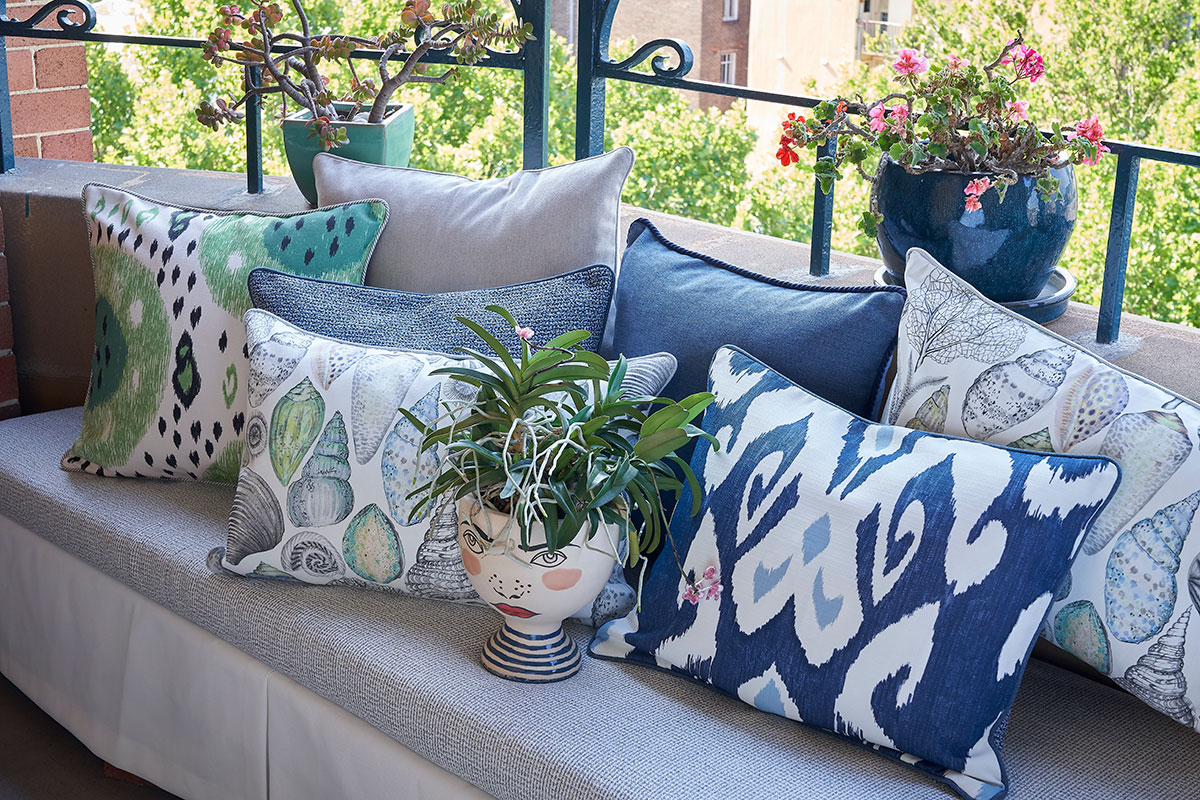 No Chintz Outdoor Cushions