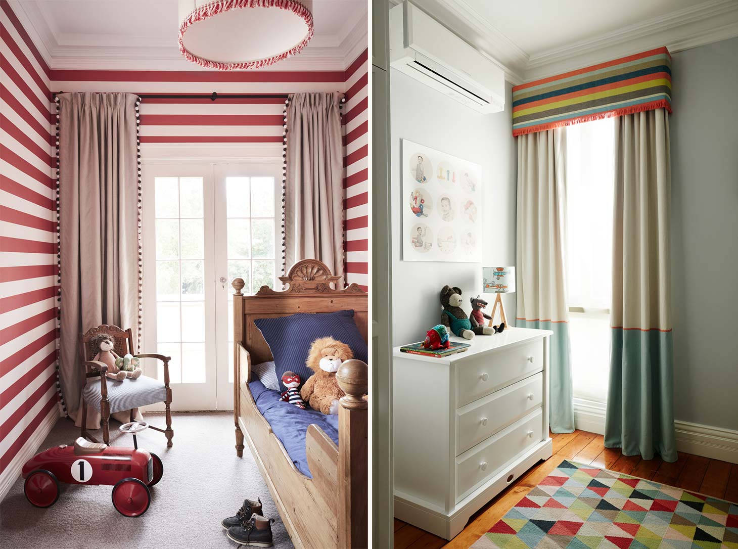 Kids Bedroom Custom Curtains - No Chintz Textiles