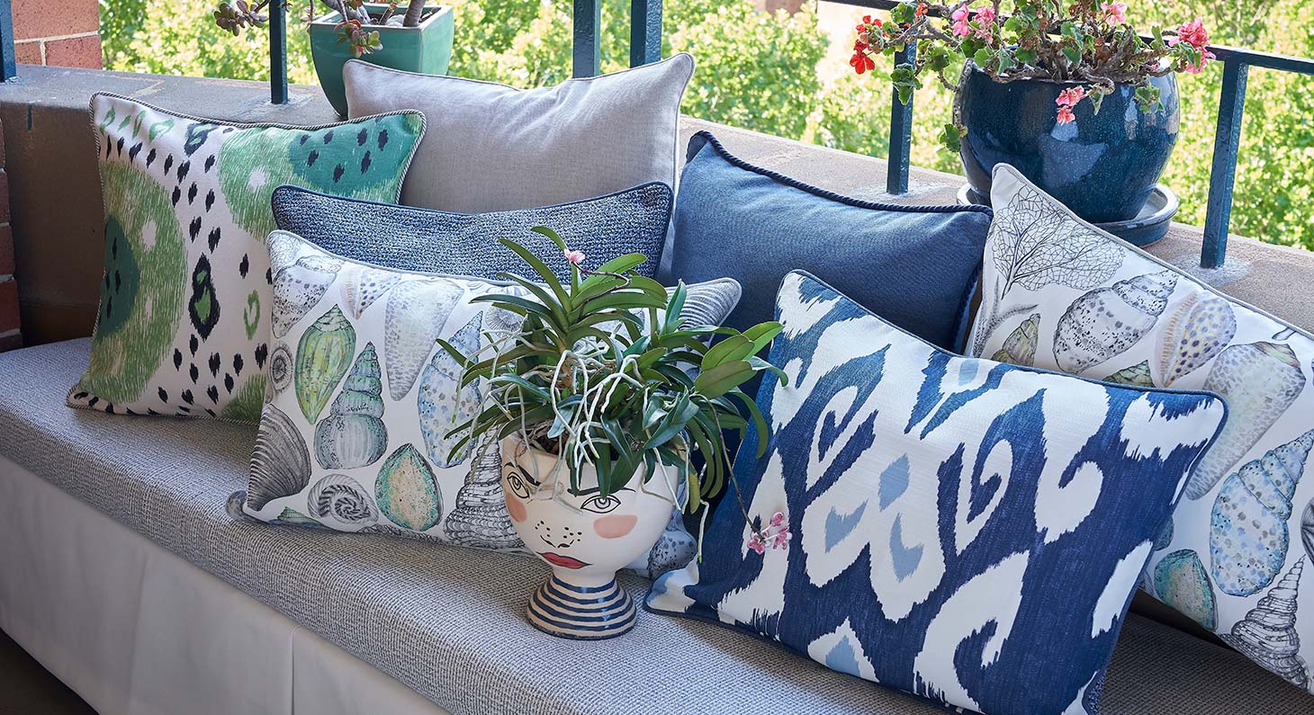 Custom Outdoor Cushions - No Chintz Textiles