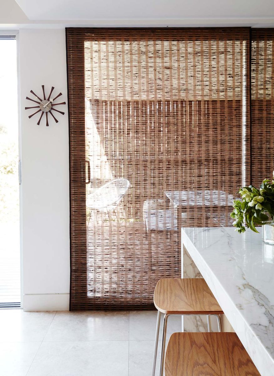 Woven Cane Blinds from No Chintz Textiles and Interiors Sydney