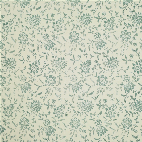 Ralph Lauren Fabric Scrimshaw Floral Blockprint - Slate
