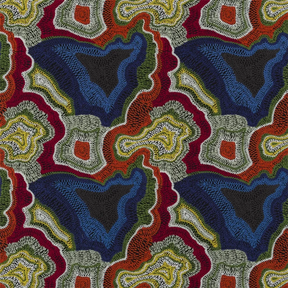 Christian Lacroix Seigaiha Loca Oscuro Fabric