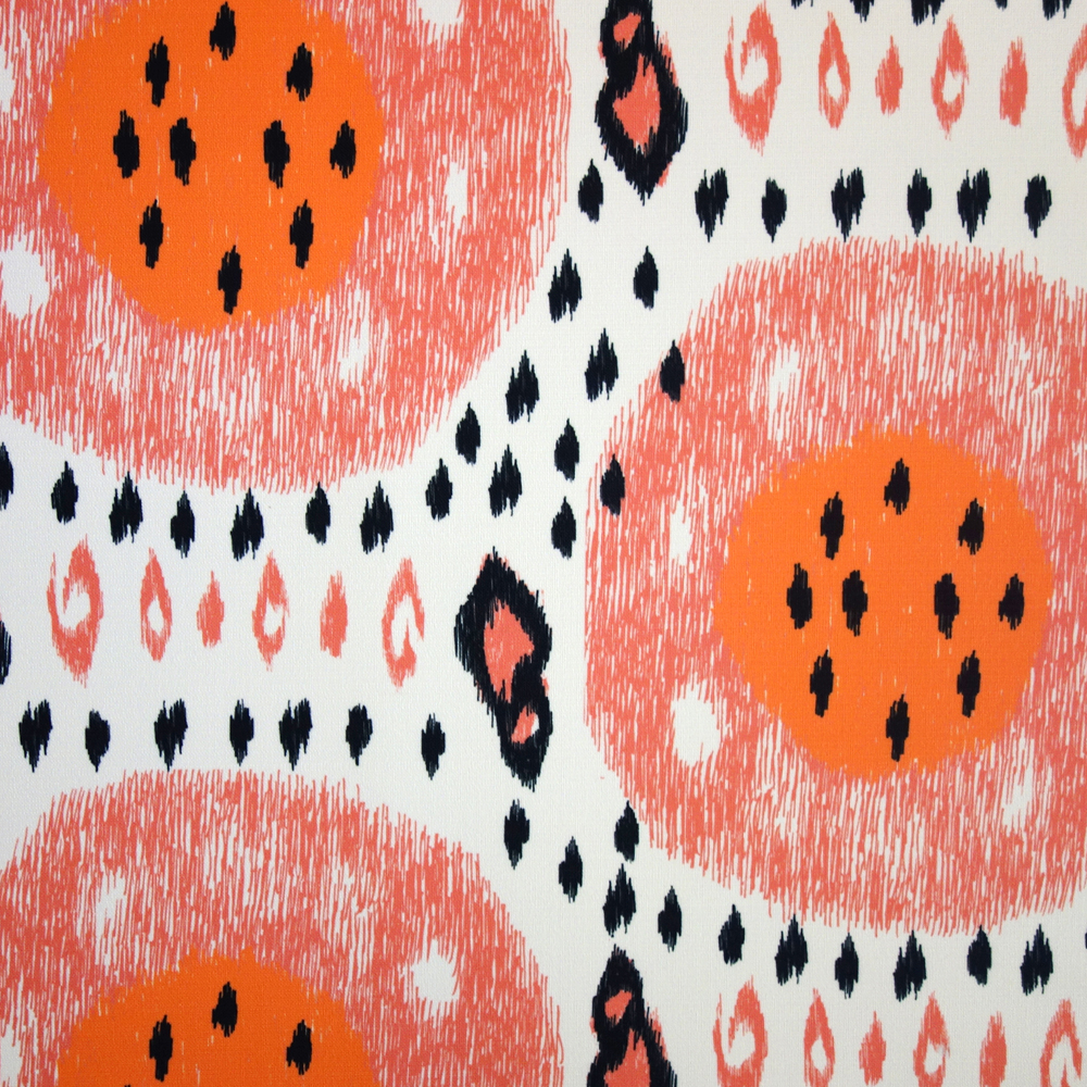 No Chintz Summer Melon Outdoor Blush Fabric