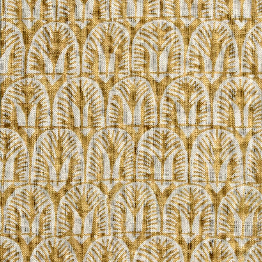 Walter G Belize Linen Fabric - Saffron