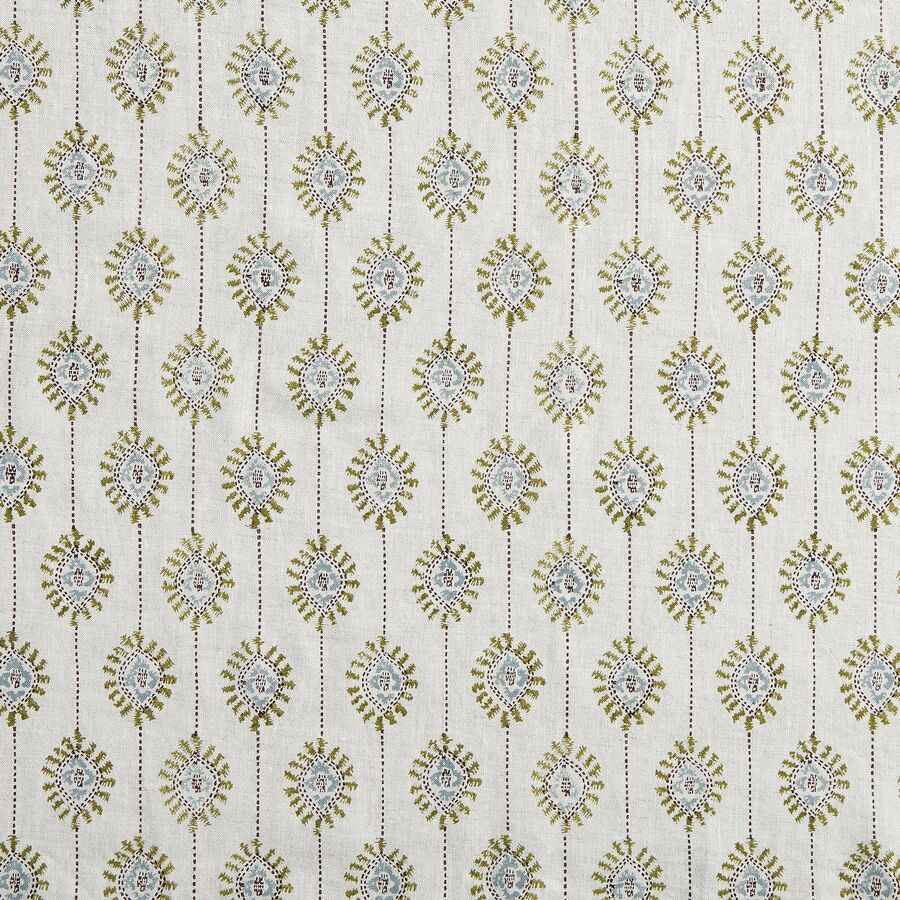 Walter G Bombay Linen Fabric - Moss