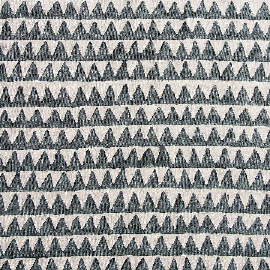 Walter G Pyramids Linen Fabric - Slate