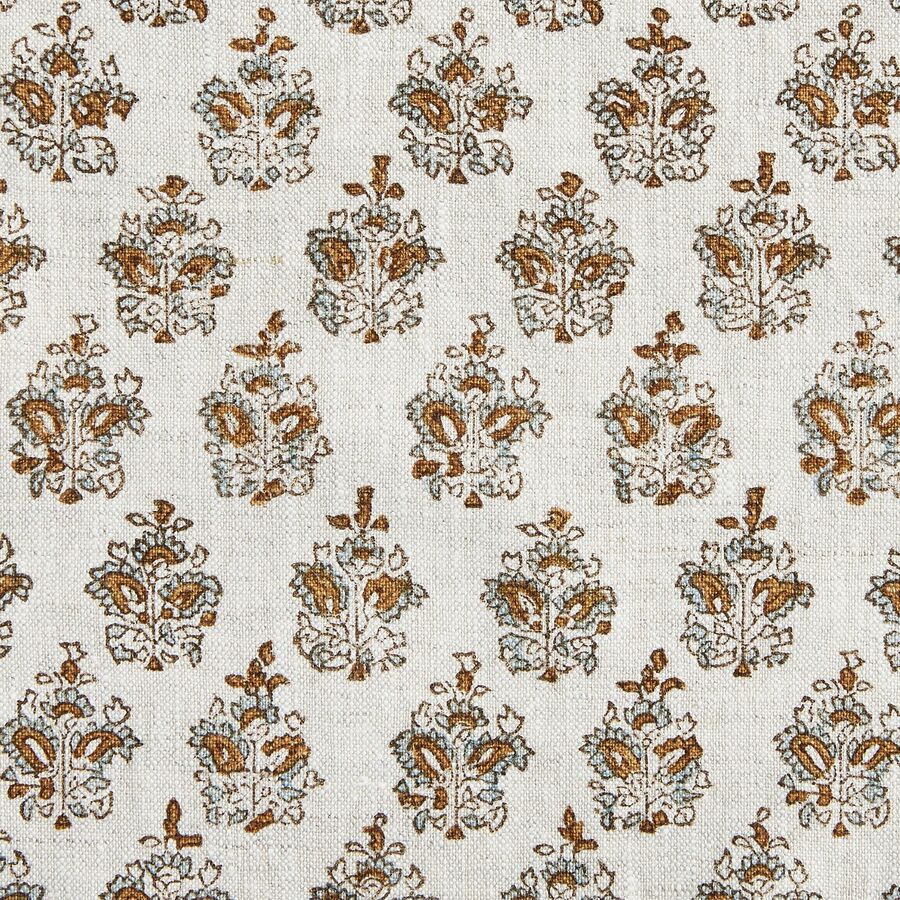 Walter G Sanganer Linen Fabric - Sahara