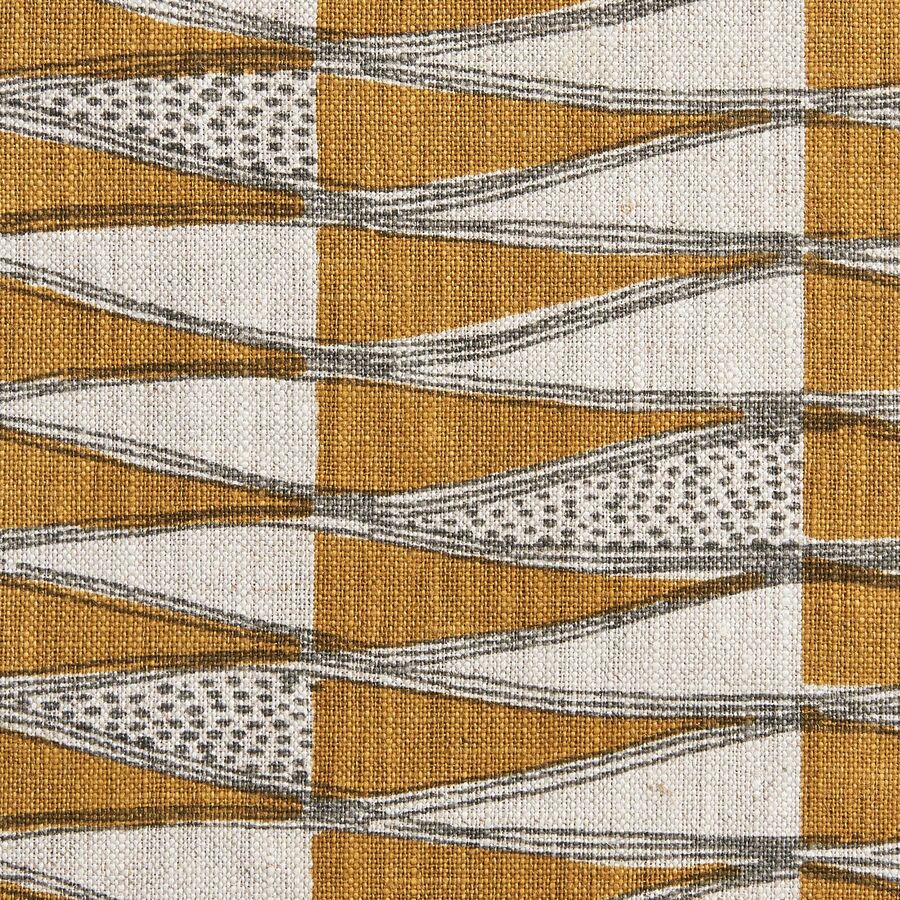 Walter G Tangier Linen Fabric - Saffron
