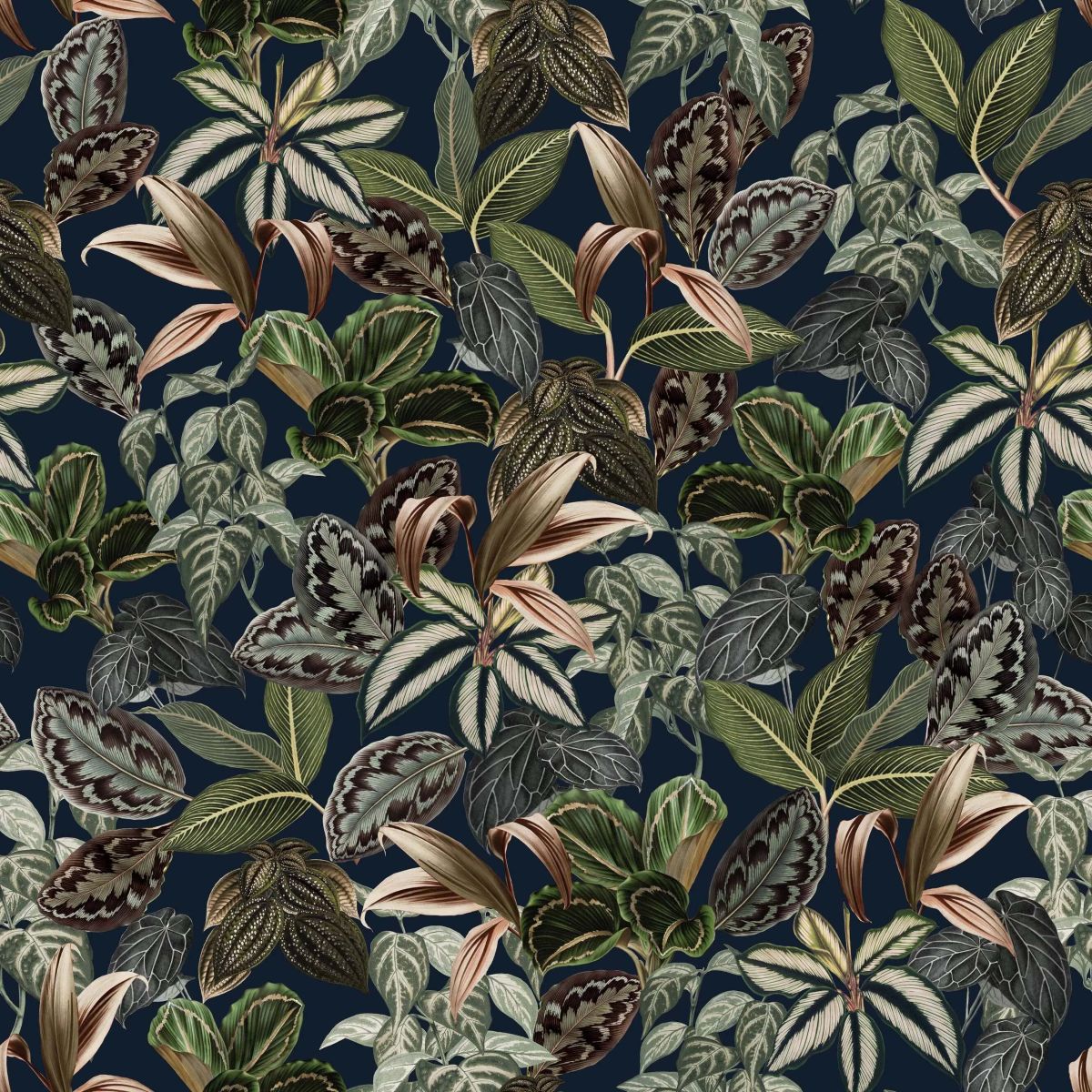 Warwick Grampians Peacock Fabric Warwick Zanzibar Midnight Fabric