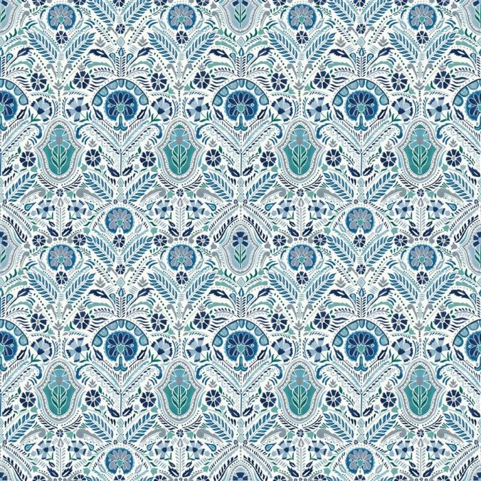 William Yeoward Lustleigh Peacock Fabric