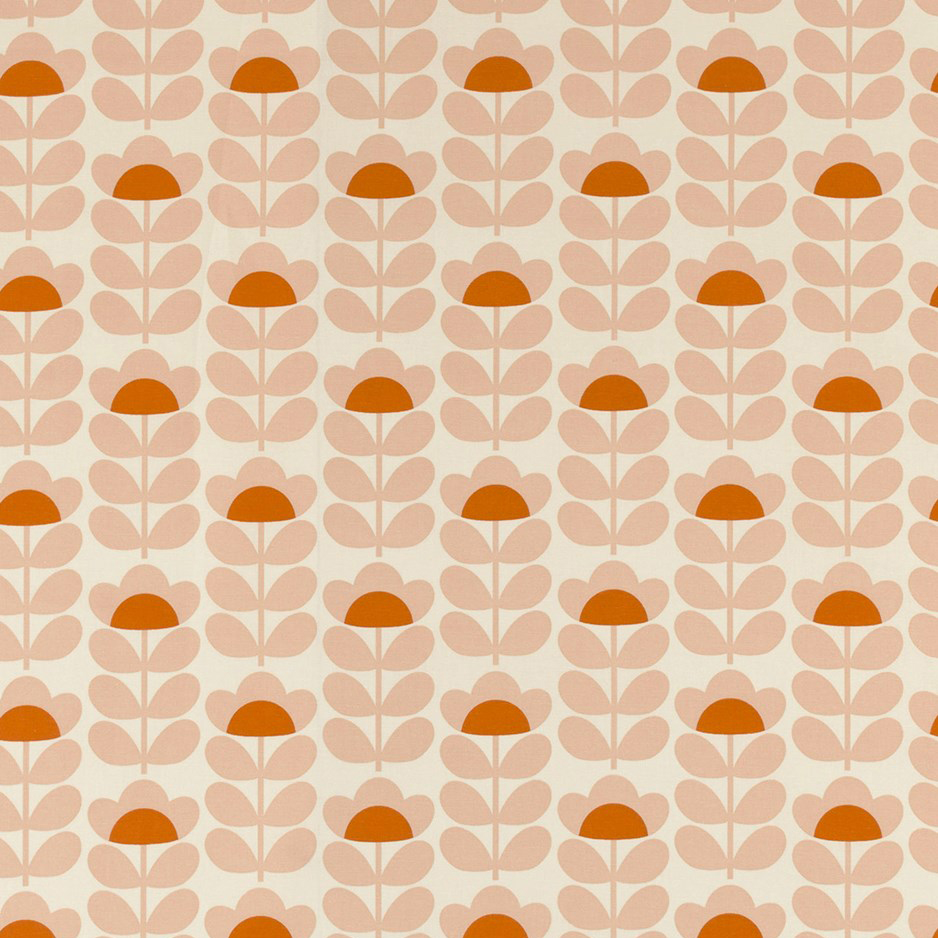 Orla Kiely Sweetpea Orange Fabric