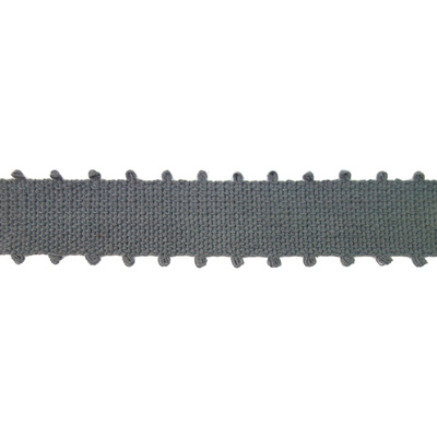Picot Braid Trim 40mm - Charcoal
