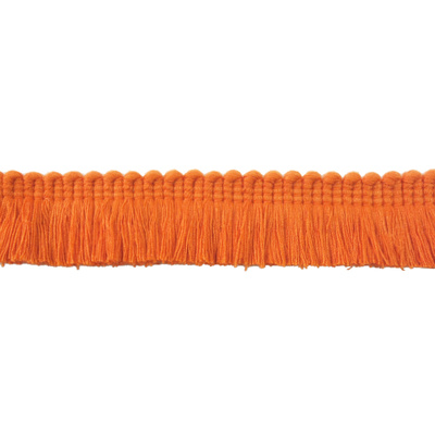 Small Ruche Fringe Trim - Orange