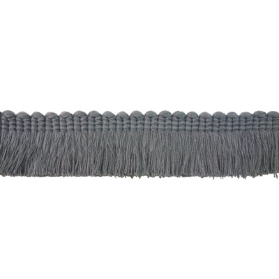 Small Ruche Fringe Trim - Charcoal