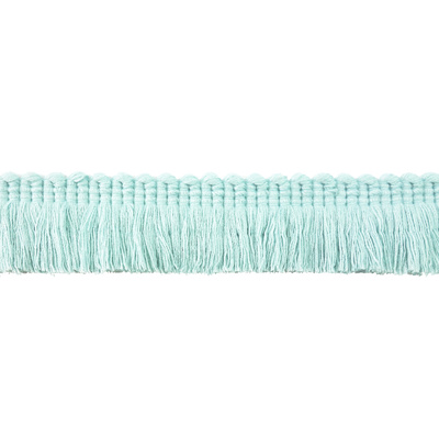 Small Ruche Fringe Trim - Pale Aqua